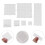 7Pcs Versatile Transparent Acrylic Stamps Blocks for Craft Projects 9