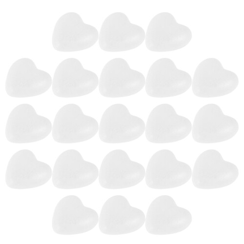 150Pcs Craft Foam Hearts White for DIY Wedding Decor and Art Projects 1
