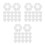 150Pcs Craft Foam Hearts White for DIY Wedding Decor and Art Projects 6
