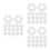 150Pcs Craft Foam Hearts White for DIY Wedding Decor and Art Projects 10