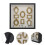 1Set DIY Miniature Museum Display Case Black Plastic Wood Shadow Box 10