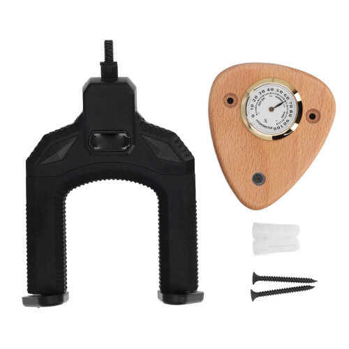 Supporto da parete per chitarra con legno di faggio e ferro 2