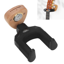 Beechwood Guitar Wall Mount Hanger with Humidity Monitor for Guitar, Bass & Ukulele
