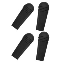 4St Zwart PVC Rolstoelrem Handvat Hoes, Antislip En Comfortabel Grip
