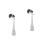 2Pcs Feeding Spoons Silver Stainless Steel Feeding Set 4