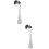 2Pcs Feeding Spoons Silver Stainless Steel Feeding Set 7