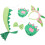 3Sets Groen Dinosaurussen Headband Met Voor Kind 2