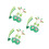 3Sets Groen Dinosaurussen Headband Met Voor Kind 5