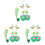 3Sets Groen Dinosaurussen Headband Met Voor Kind 7
