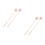 4Pièces Brosse Nettoyage Rose Silicone Usage Maison Pailles 8