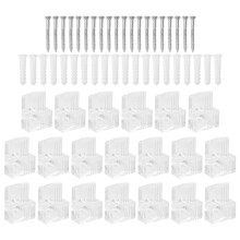 50Sets Kunststoffhalter Clips Für - Und Glasplatten Im Haushalt