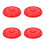 4Pcs Durable Red ABS Ibc Tote Replacement Caps Vented Tank Covers 7