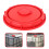 4Pcs Durable Red ABS Ibc Tote Replacement Caps Vented Tank Covers 10