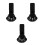 3Pcs Durable ABS Wall Brackets for Speakers with Cable Organizer Black 5