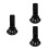 3Pcs Durable ABS Wall Brackets for Speakers with Cable Organizer Black 6