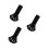 3Pcs Durable ABS Wall Brackets for Speakers with Cable Organizer Black 7