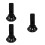 3Pcs Durable ABS Wall Brackets for Speakers with Cable Organizer Black 10