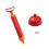 1Ensemble Accessoire Rouge Pour Nettoyage Wc À Ventouse 2