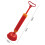 1Ensemble Accessoire Rouge Pour Nettoyage Wc À Ventouse 5