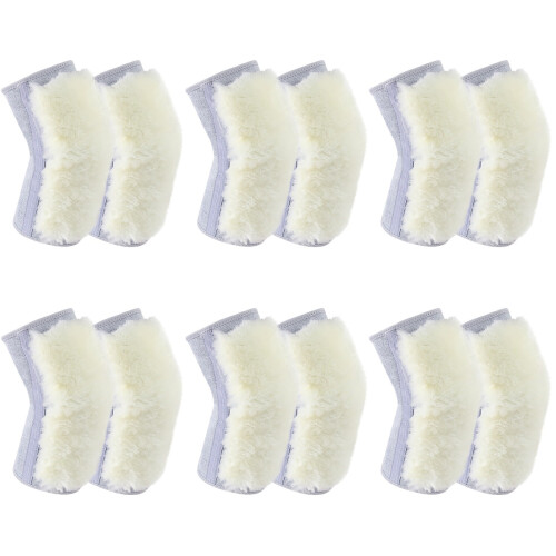 6Pairs Grey Knee Warmers Knee Compression Pads 2