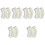 6Pairs Grey Knee Warmers Knee Compression Pads 7