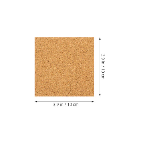 24Pcs Self Adhesive Cork Sheets Light Brown DIY Coasters Non-Slip Pads 1