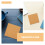 24Pcs Self Adhesive Cork Sheets Light Brown DIY Coasters Non-Slip Pads 7
