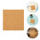 24Pcs Self Adhesive Cork Sheets Light Brown DIY Coasters Non-Slip Pads 10