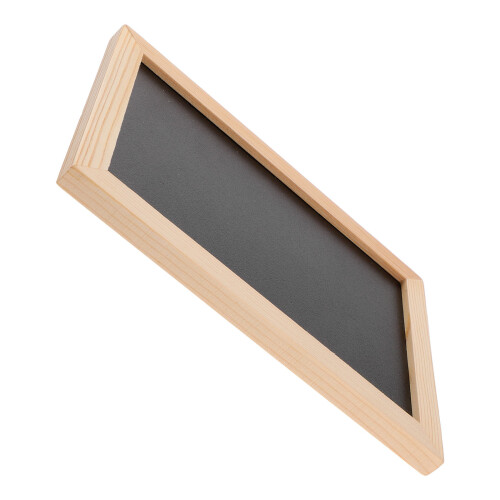 5Pcs Black Bamboo Double-Sided Chalkboard Signs Reusable Wall Decor 1