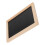 5Pcs Black Bamboo Double-Sided Chalkboard Signs Reusable Wall Decor 3