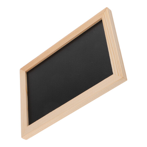 5Pcs Black Bamboo Double-Sided Chalkboard Signs Reusable Wall Decor 2