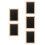 5Pcs Black Bamboo Double-Sided Chalkboard Signs Reusable Wall Decor 4
