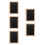 5Pcs Black Bamboo Double-Sided Chalkboard Signs Reusable Wall Decor 5