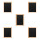 5Pcs Black Bamboo Double-Sided Chalkboard Signs Reusable Wall Decor 6