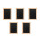 5Pcs Black Bamboo Double-Sided Chalkboard Signs Reusable Wall Decor 7