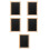 5Pcs Black Bamboo Double-Sided Chalkboard Signs Reusable Wall Decor 9