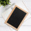 5Pcs Black Bamboo Double-Sided Chalkboard Signs Reusable Wall Decor 11
