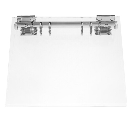 2Pcs Acrylic Clear Folder Binder Cover Transparent A5 Notebook Shell 2