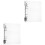 2Pcs Acrylic Clear Folder Binder Cover Transparent A5 Notebook Shell 5