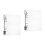2Pcs Acrylic Clear Folder Binder Cover Transparent A5 Notebook Shell 6