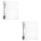 2Pcs Acrylic Clear Folder Binder Cover Transparent A5 Notebook Shell 8