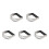 5Pcs Stainless Steel Pastry Cutter Dough Blender Silver for Baking 2