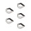 5Pcs Stainless Steel Pastry Cutter Dough Blender Silver for Baking 3