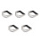 5Pcs Stainless Steel Pastry Cutter Dough Blender Silver for Baking 5