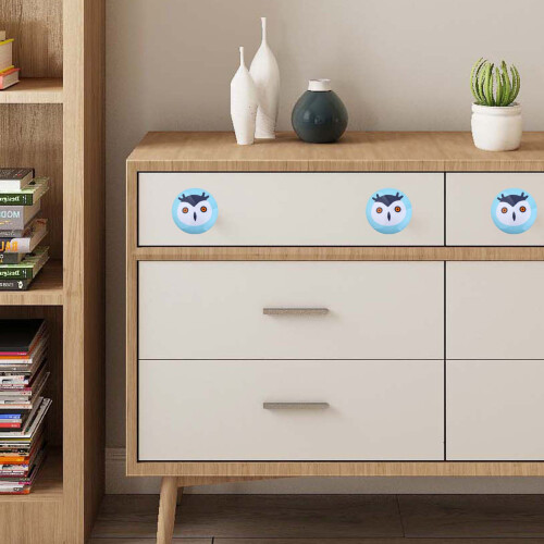 (Owl) Ceramic Cabinet Knobs - Durable & Stylish for Home Drawers
