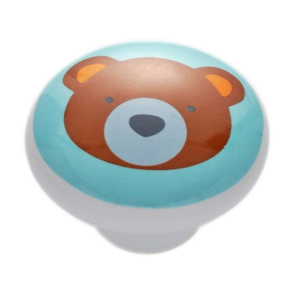 (Brown Bear) Ceramic Cabinet Knobs - Durable & Stylish For Home Drawers 6017806754352