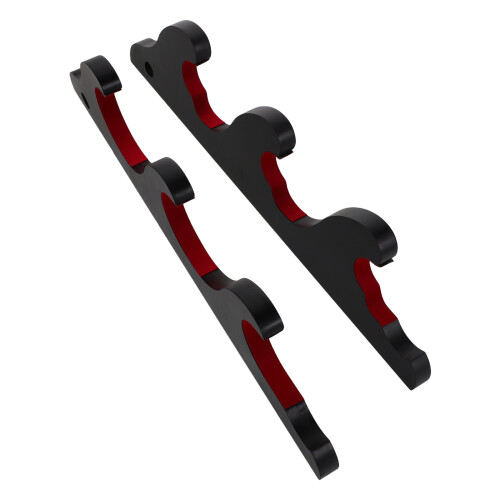 3Pairs Easy Install Black Baseball Bat Holder Wall Mount Display Stand 1