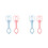 4Pièces Pince Portable Bébé PP 7
