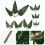 36Pcs Durable Green Miniature Plastic Trees for Model Craft and Decor 11