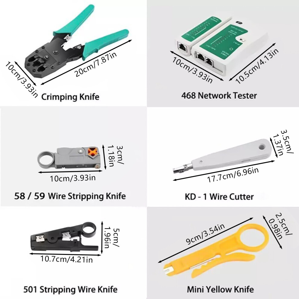 Wire Crimper Tool With Wiring Pliers Kits With Straight/Cross Screwdrivers And Pliers Professional For Electricians 6434023496160